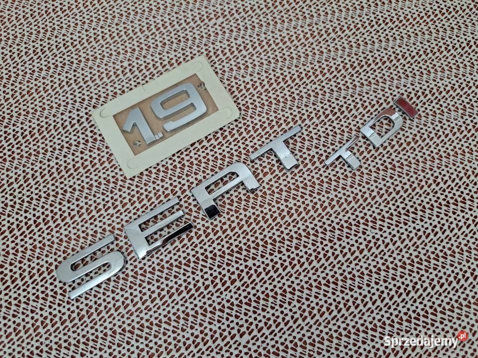 Logo emblemat napis Seat 19 TDi Rok produkcji 2007 Radom