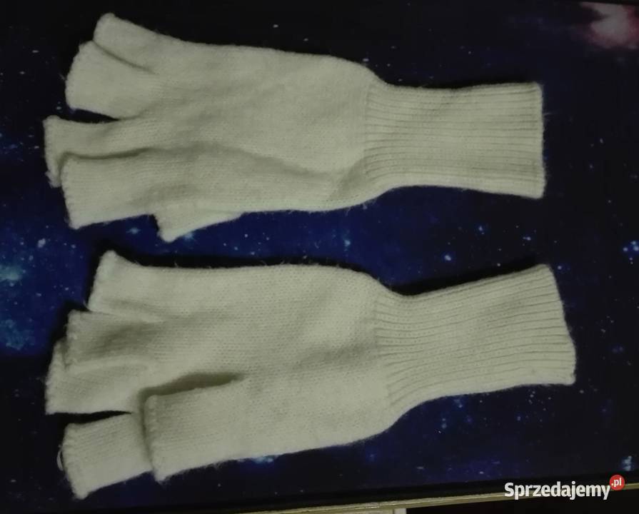 Białe nowe rękawiczki damskie wysyłka mazowieckie