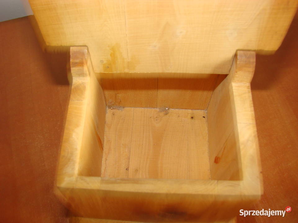 stary drewniany kuchenny pojemnik na sól Pozostałe Pruszcz Gdański sprzedam