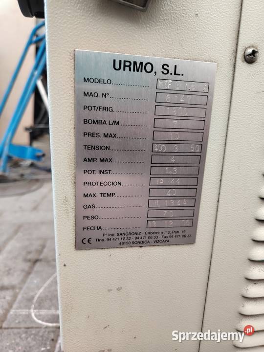 Przemysłowy agregat chłodniczy chiller Jarocin