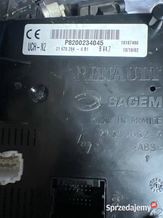 Moduł uch n2 renault clio II 8200234045