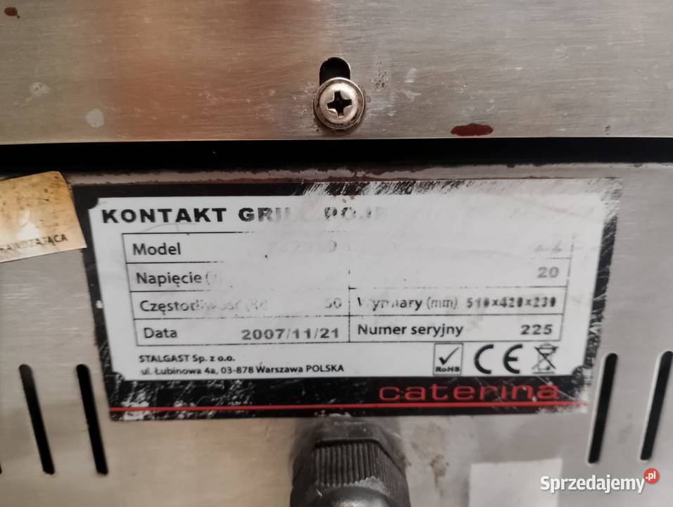 Kontakt grill Panini ryflowany Caterina dolnośląskie Wrocław