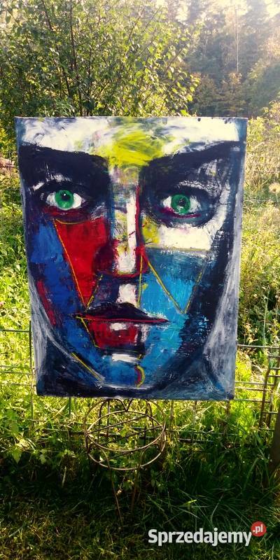 Portret abstrakcja Duży obraz