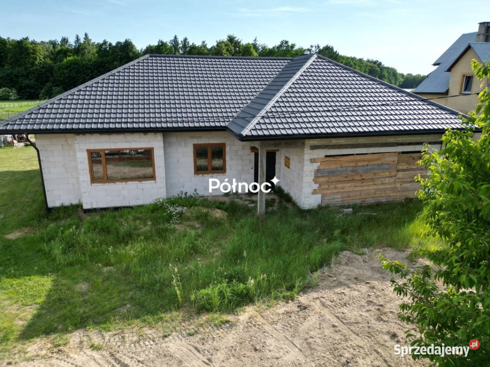 Parterowy dom do wykończenia pustak lubelskie Woroniec