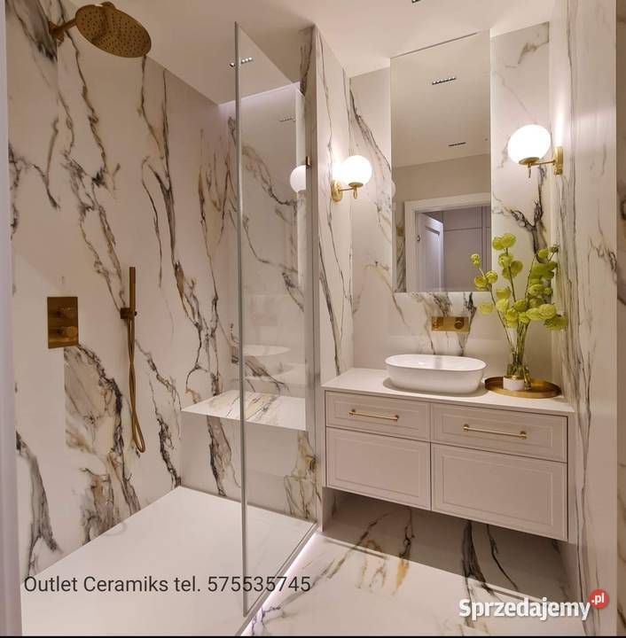 Płytki łazienkowe gat1 60x60 Calacatta gold