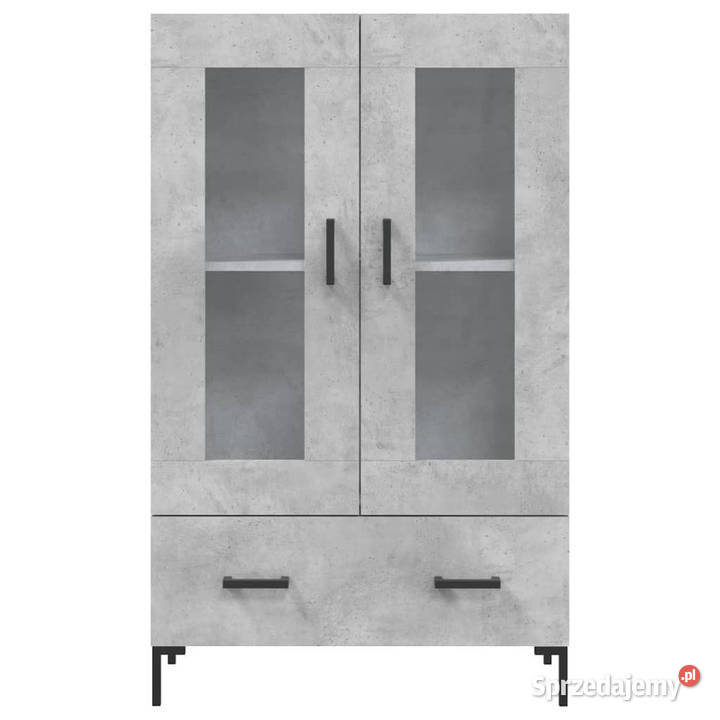 Wysoka szafka szarość betonu 695x31x115 WM828304 Warszawa