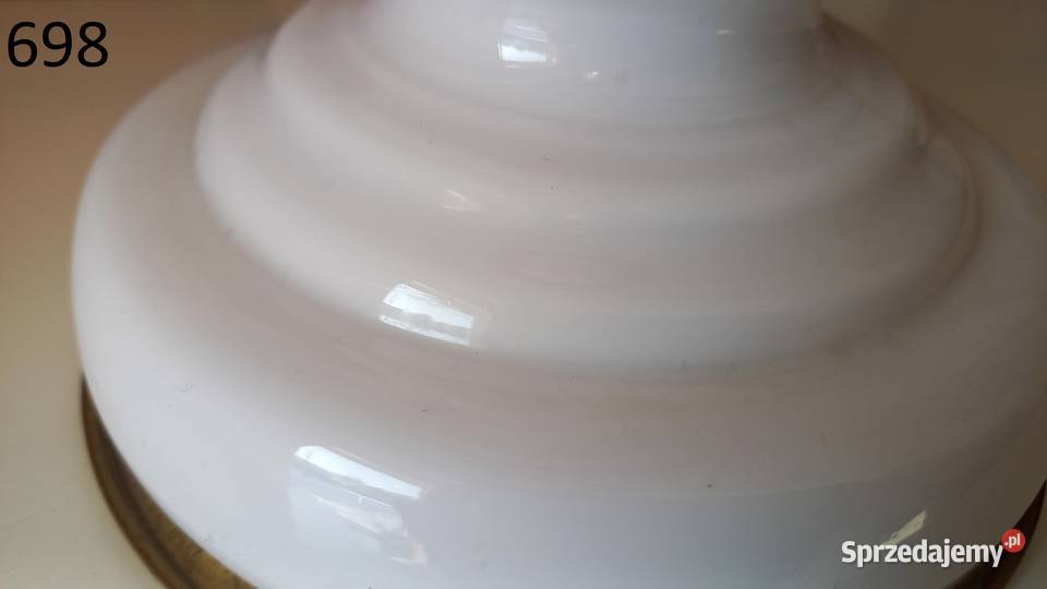 Lampka szklana biała Stołowa Gabinetowa Nocna zachodniopomorskie