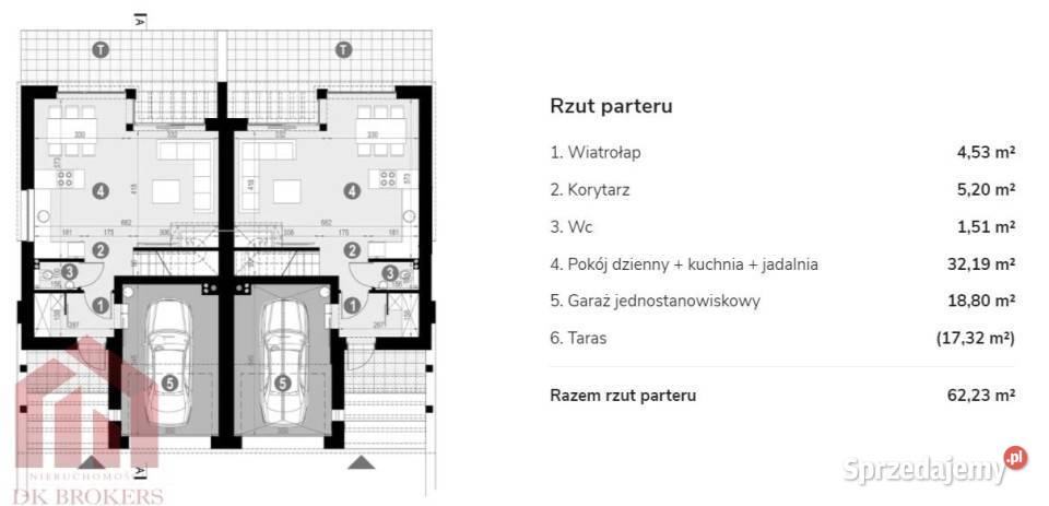 Dom szeregowy 113m Racławówka utwardzona podkarpackie