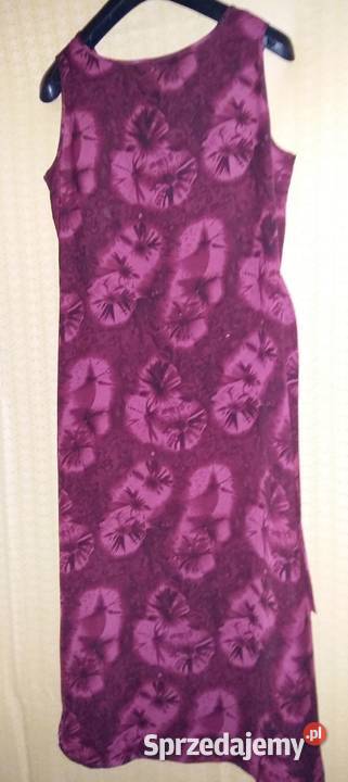 Sukienka na ramiączkach w wiśniowym kolorzedługa Łódź