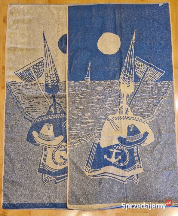 RĘCZNIKI FROTE zestaw 2 70x140 niebieskie lata niebieski Lublin sprzedam