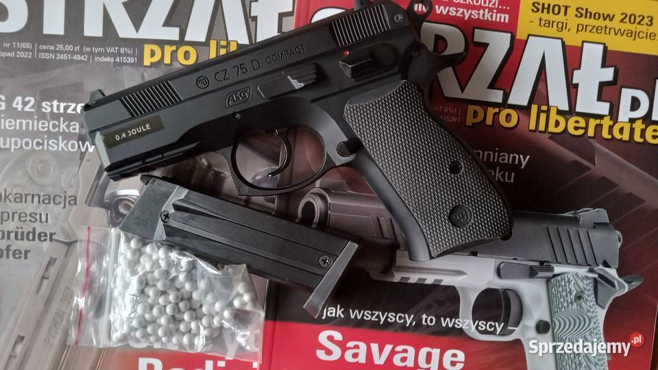 Pistolet ASG CZ 75 D Compact sprężynowy Sporty strzeleckie i myślistwo mazowieckie Chotomów