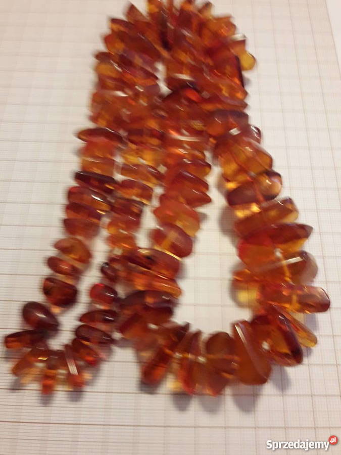 Naszyjnik bursztyn 92gram korale