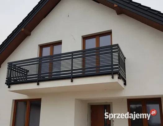 Balustrada balkonowa stalowa barierka panelowa Piotrowiec