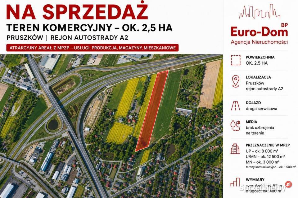 Pruszków 2,5 ha pod magazyn