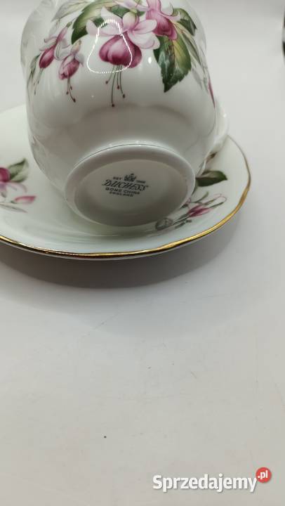 Dwa razy Duo filiżanka spodek porcelana kostna