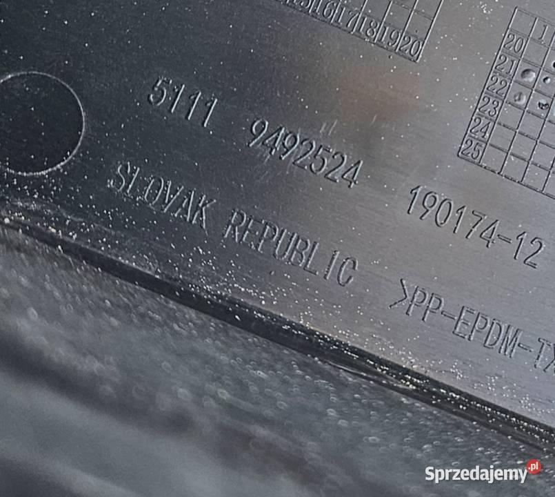 BMW IX I20 BELKA WZMOCNIENIE ZDERZAKA PRZÓD Międzychód
