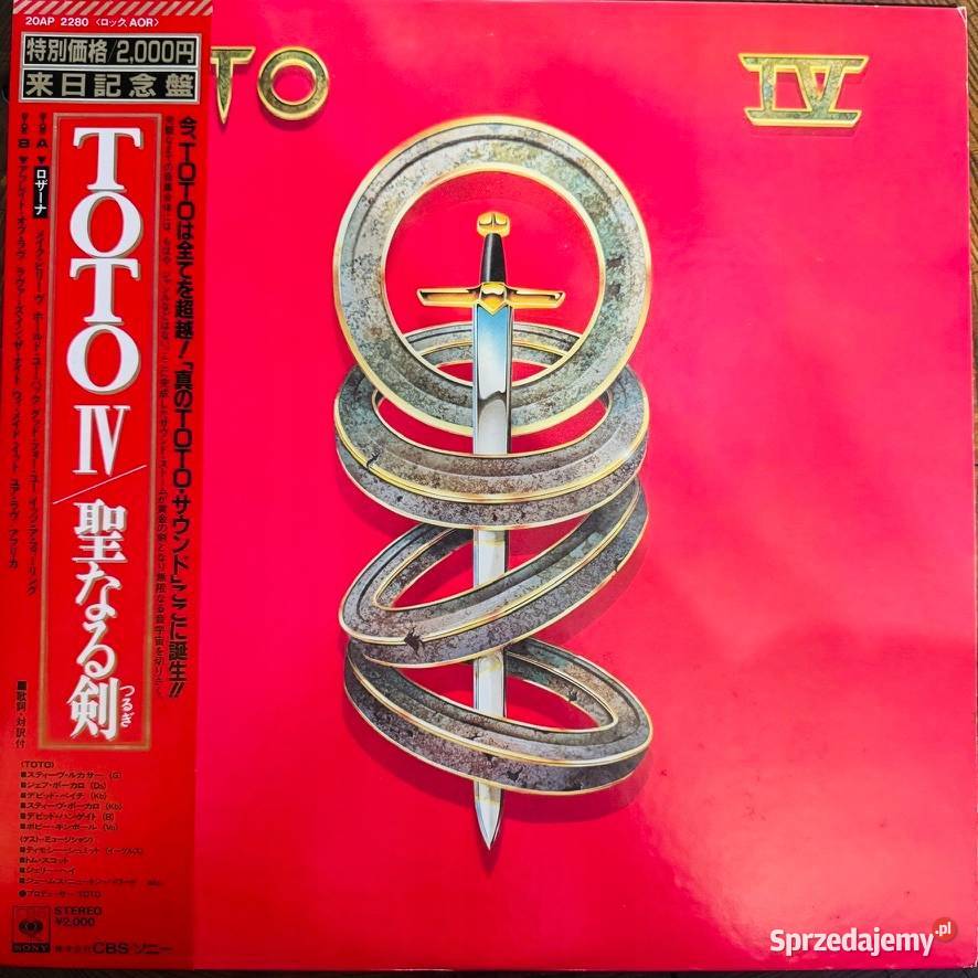 Toto Toto IV EXEX Japan Obi LP 1982 CBSSony 20AP Warszawa