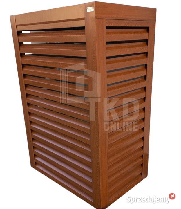 Osłona pompy ciepła 100x60x190 ciemny orzech Szczecinek