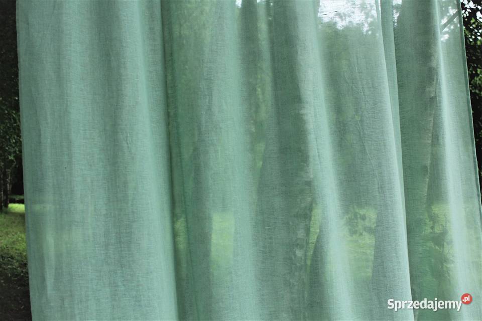 Tkanina lniana na firanki gramatura 80gm2 szer Mińsk Mazowiecki