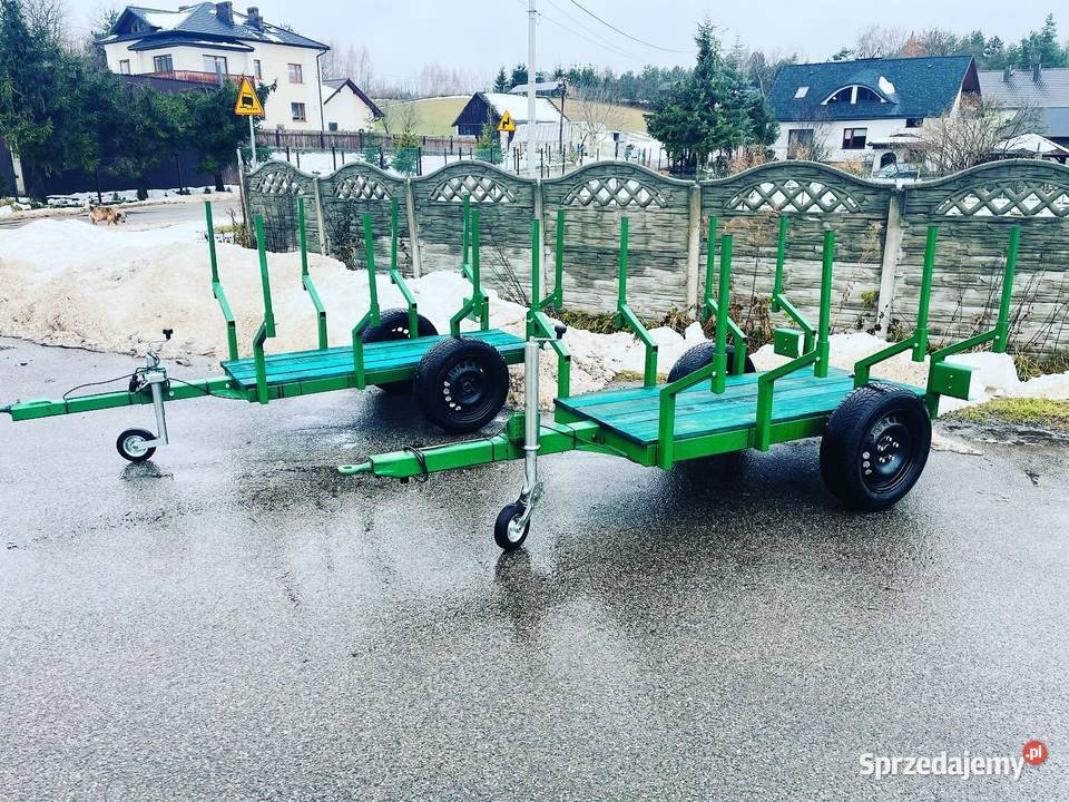 Przyczepa leśna do mini ciągnika auta terenowego Olkusz