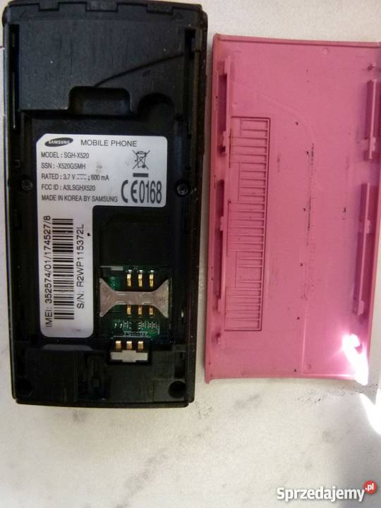 Telefon Samsung SGHX520 z klapką brak baterii klapka lubelskie Zamość