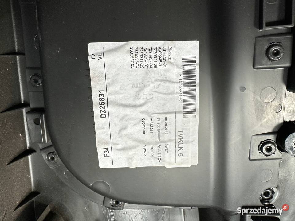 BMW 3 F34 boczki dekory czerwona nić tapicerki samochodowe dolnośląskie Mirsk