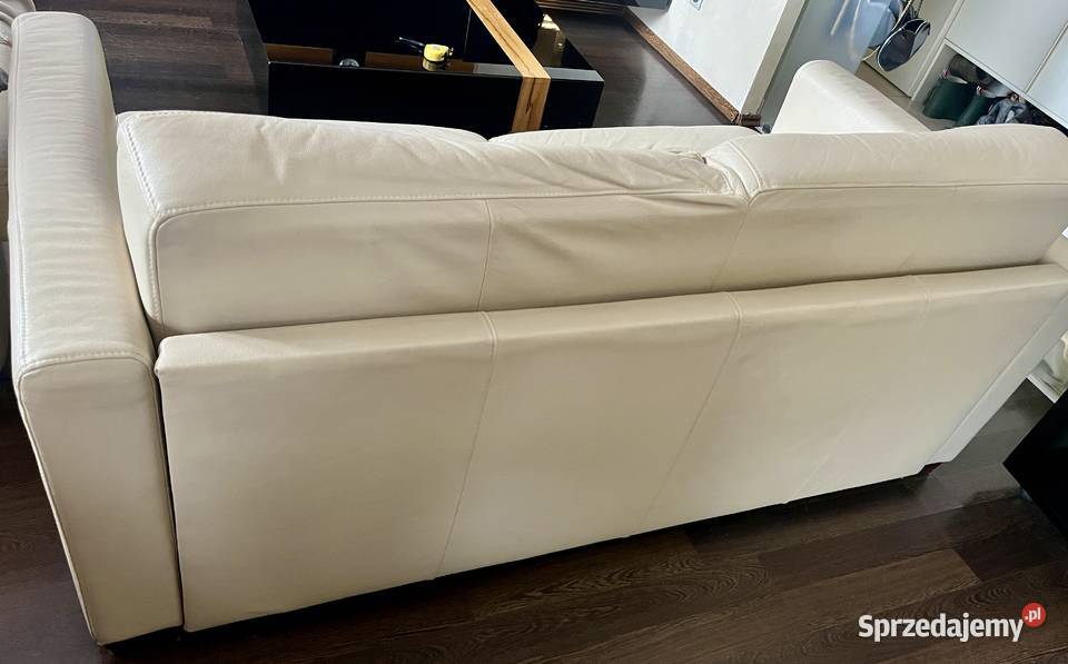 Sofa 3 i 2osobowa skóra rozkładana i z poj na skóra naturalna sprzedam