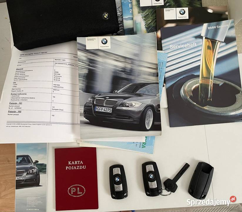 BMW Seria 3 E90 2006 189 000 LPG lakier metallic Wrocław
