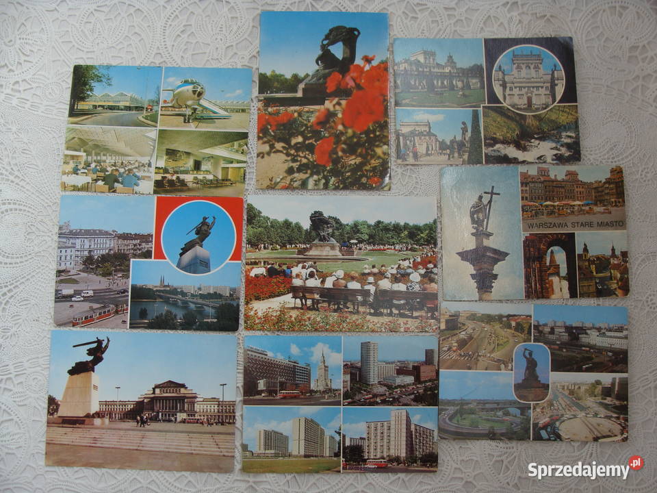 Pocztówki PRL z Warszawy Poznań sprzedam