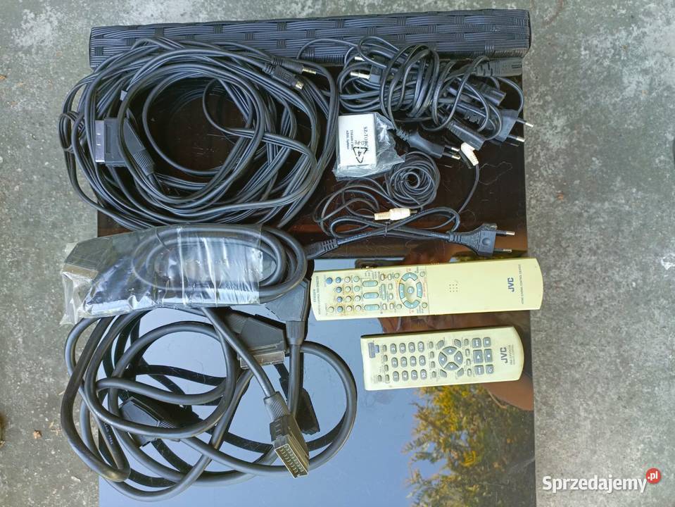Kino domowe srebrne JVC amplituner głośniki DVD Krzesin-Parcela