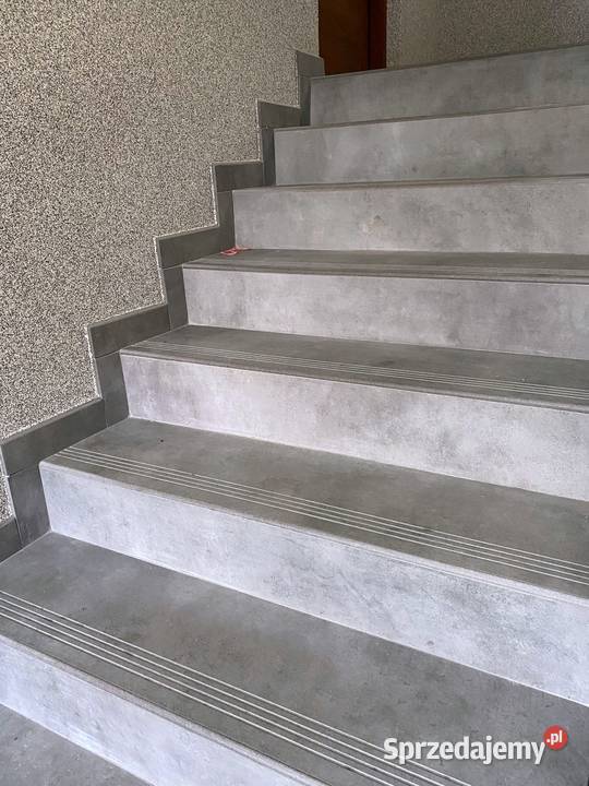 Płytki betonopodobne na schody stopnice 100x30 Podłogi i schody Łask sprzedam