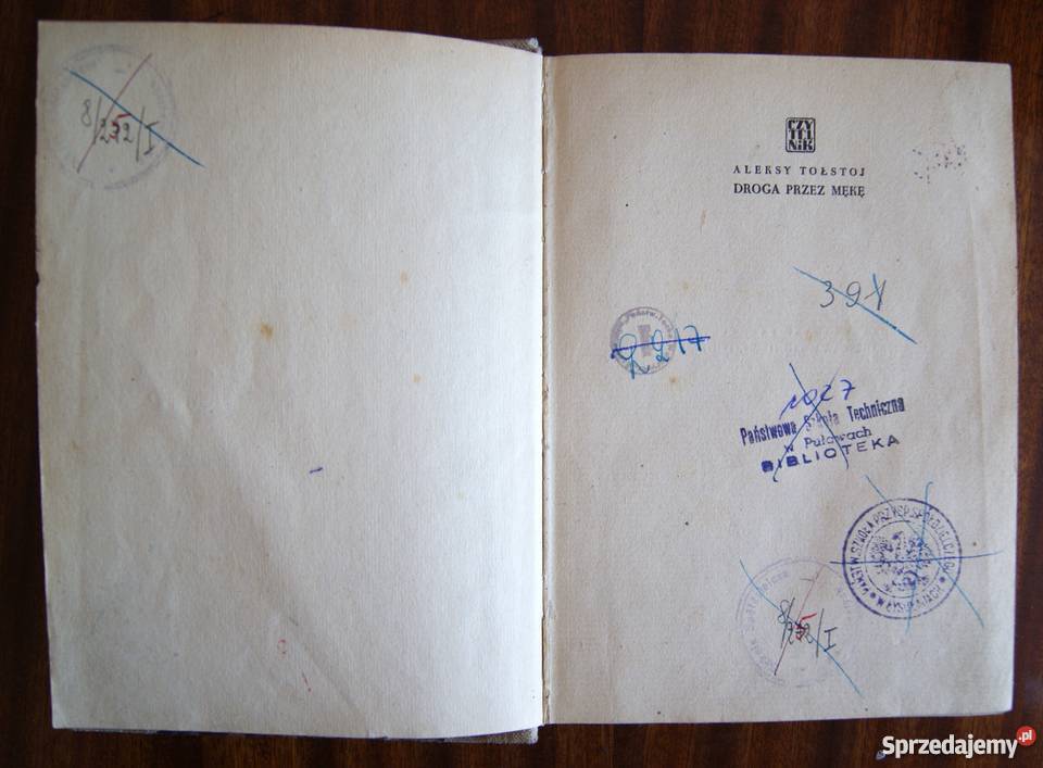 Aleksy Tołstoj Droga mękę cz I 1946 Rok wydania 1946 sprzedam