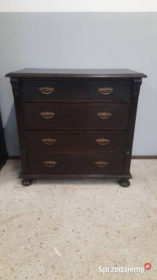 Komoda stara lite drewno stan