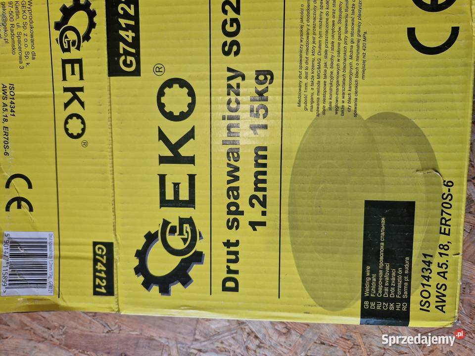 Drut spawalniczy 12mm 15 Głogowa G74121 wielkopolskie