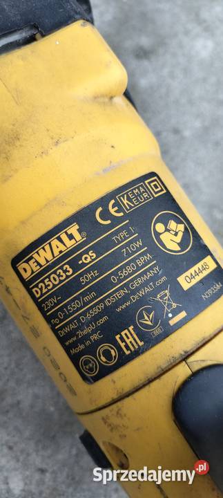 Młotowiertarka DeWalt D25033 QS Uszkodzona