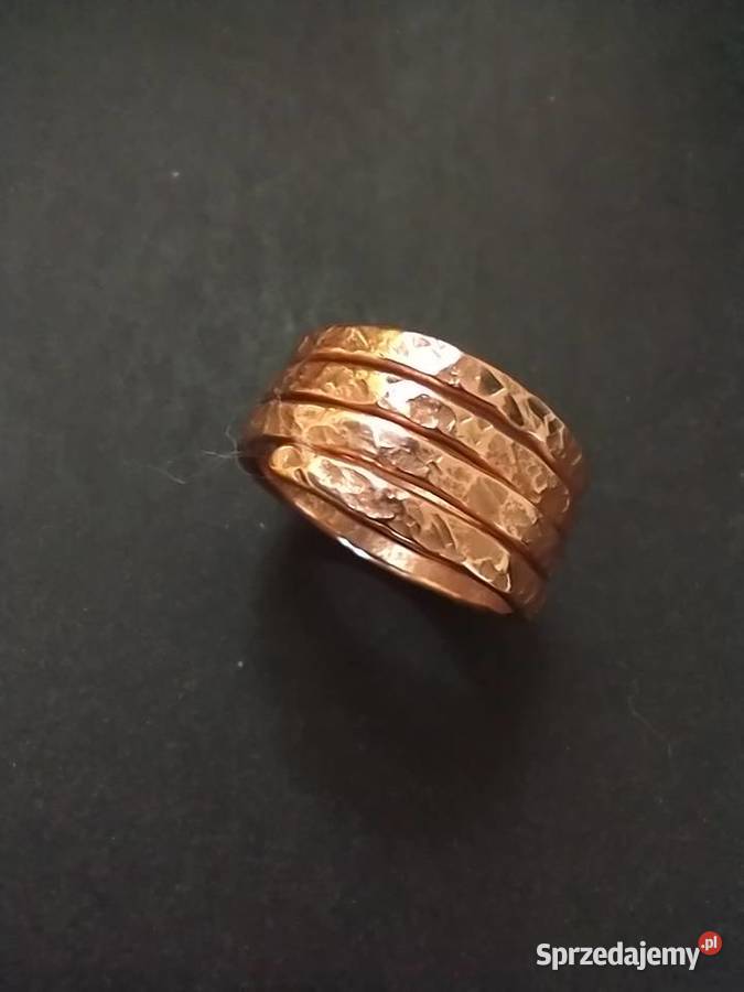Obrączka czysta polska miedź metaloplastyka Łódź sprzedam