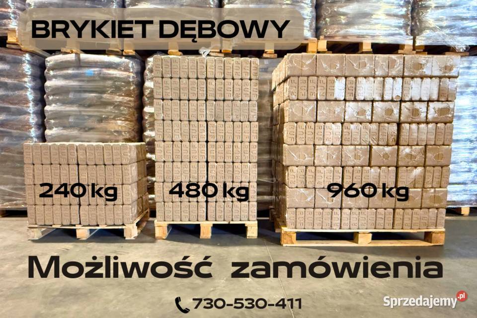 Brykiet drzewny RUF PREMIUM kostka dębowy Gubin sprzedam