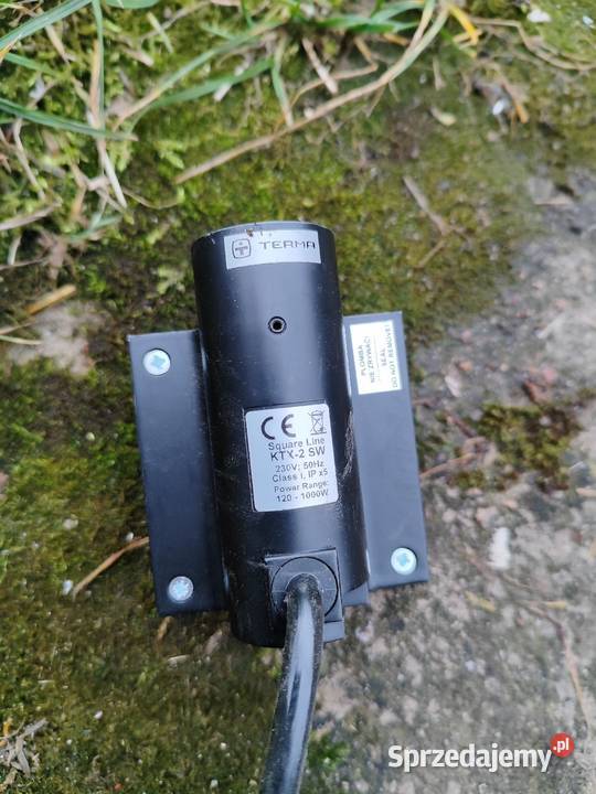 Grzałka grzejnika Terma KTX2 czarna 600w nowa Łódź