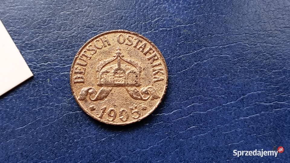 Stare monety 1 halerz 1905 J Niemiecka Afryka Numizmatyka Lesko