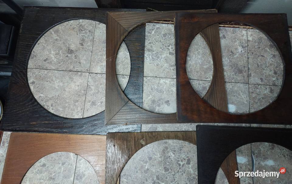 Wypełnienie tarczy skrzyni starego zegara ramka Tczew sprzedam