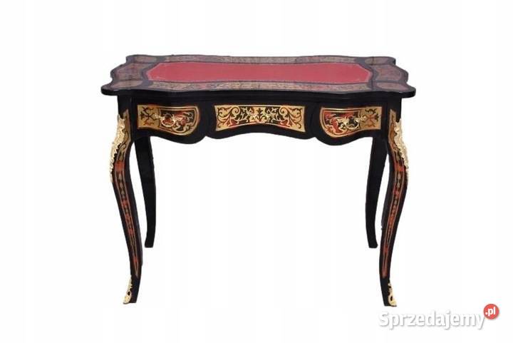 Drewniane Biurko Boulle Stół Gabinet Salon Biuro małopolskie Kraków