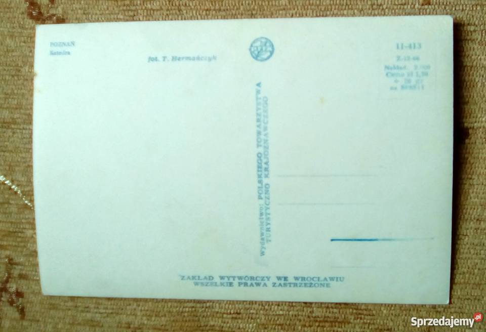 POZNAŃ WIDOK NA KATEDRĘ POŁOŻONĄ NA OSTROWIE Antyki, Sztuka, Kolekcje