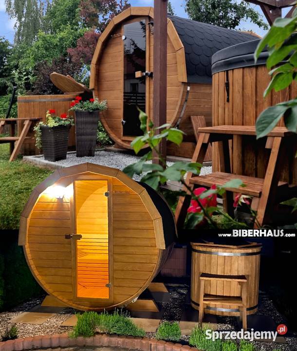 SAUNA Ogrodowa MINI mała Akcesoria BECZKA małopolskie Nowy Targ