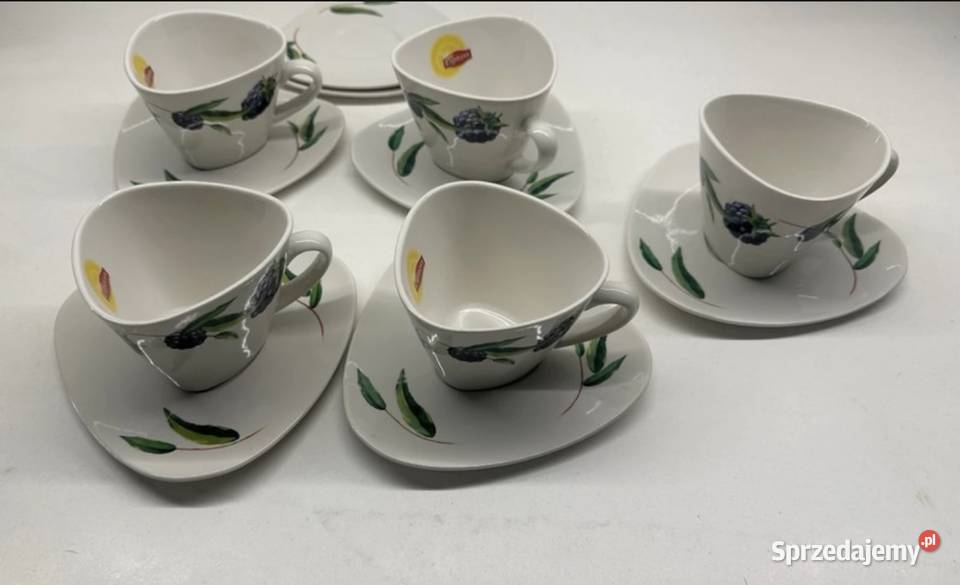 Filiżanki do kawy porcelanowe Lipton