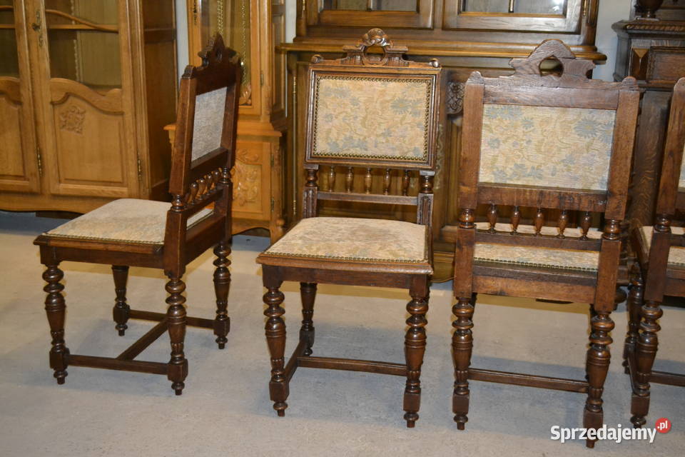 krzesła eklektyczne 4 dąb Będzin sprzedam