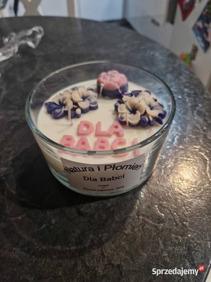 Swieca sojowa babci dziadków dziadek wielokolorowy Świece zachodniopomorskie Sulechowo