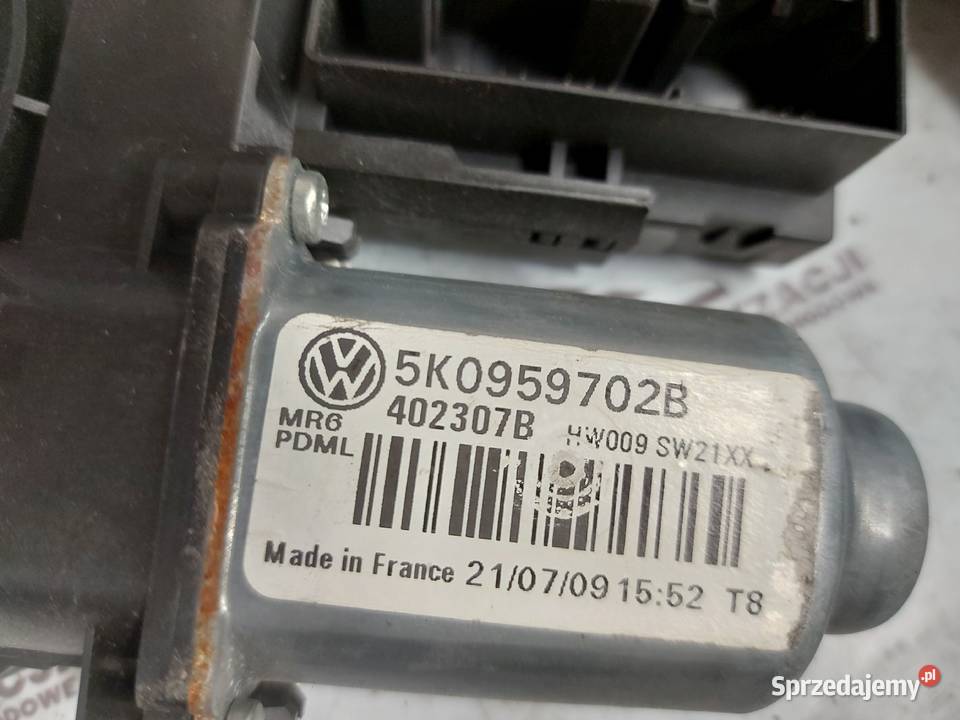 VW GOLF VI 09r silniczek szyby lewy przód Kielce