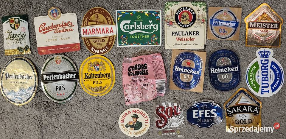 Etykiety piwne zestaw 210 etykiet piwnych mazowieckie