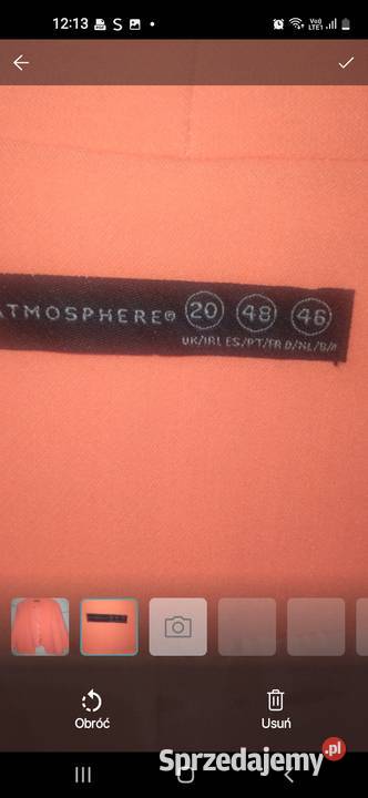 Żakiet damski koralowy 2XL4416 Siedlce