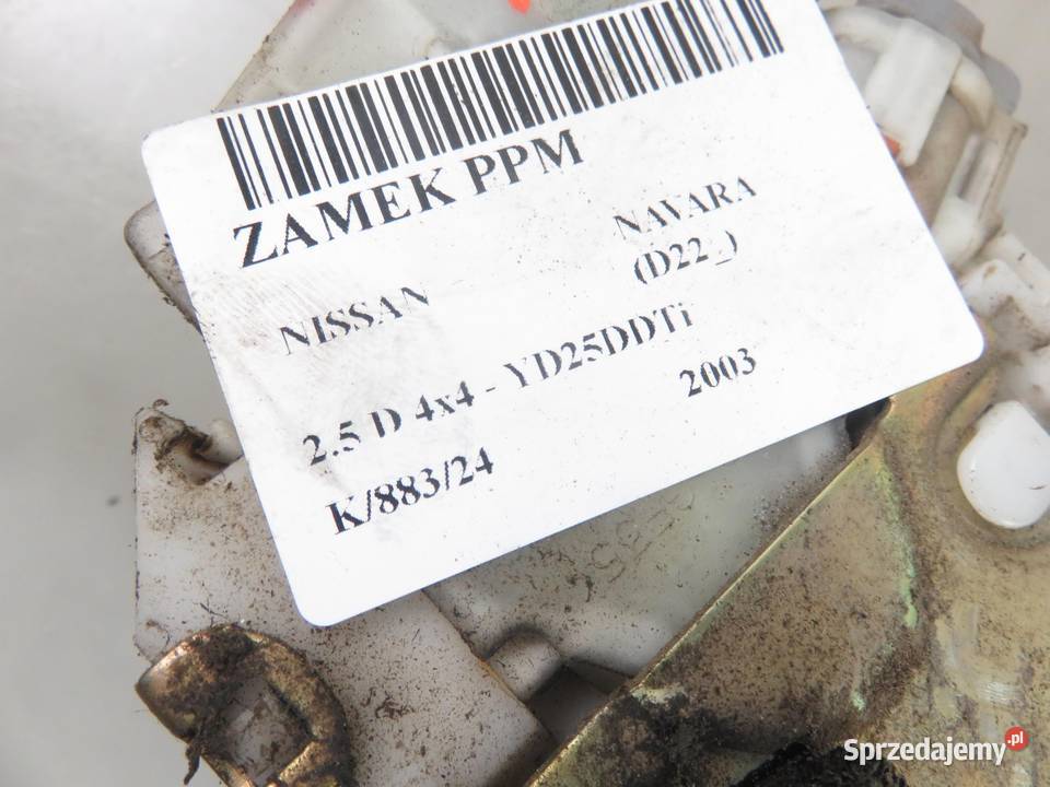 ZAMEK PRAWY PRZEDNI NISSAN NAVARA D22 805525P003